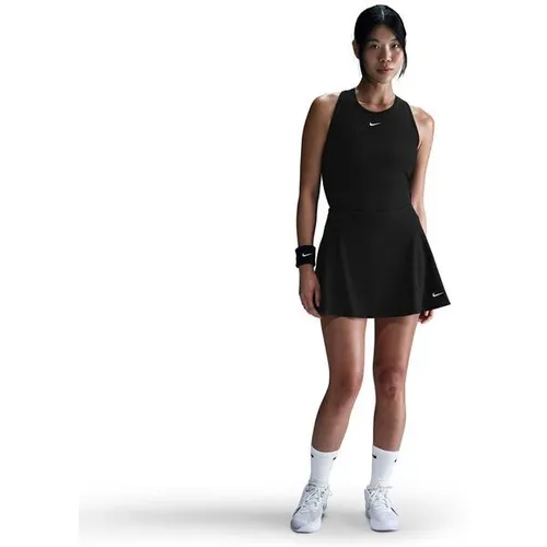 Nike VICTORY Tennisrock Damen in Schwarz-Weiß, Größe S von Nike