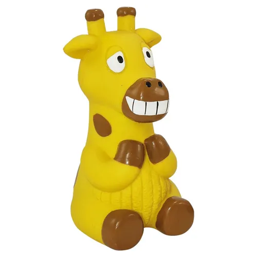 Nobby Hundespielzeug Giraffe 15 cm Latex mit Squeaker für Hunde - Gelb