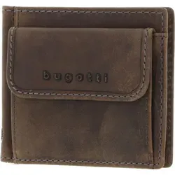 bugatti Hunter Dollarclip 8CC Brown - Herren-Geldbörse mit edlem Design, hochwertiger Ausstattung und kompakter Größe von 10 x 9 x 1 cm – der perfekte Begleiter für stilbewusste Männer.