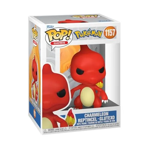 Funko POP Games: Pokemon - Charmeleon - Sammelbare Vinylfigur - Geschenkidee - Offizielles Merchandise - Spielzeug für Kinder & Erwachsene - Modellfigur für Sammler und zur Ausstellung