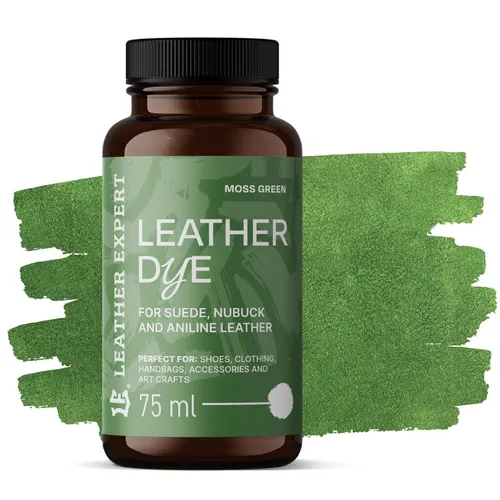 Farbe für Wildleder, Nubuk, Anilin grün 75ml Leather Expert Leather Dye