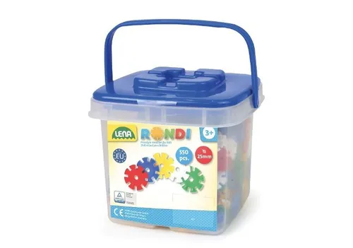 Blocks Rondi with bucket 550 pcs Lena 4006942358205 von LENA