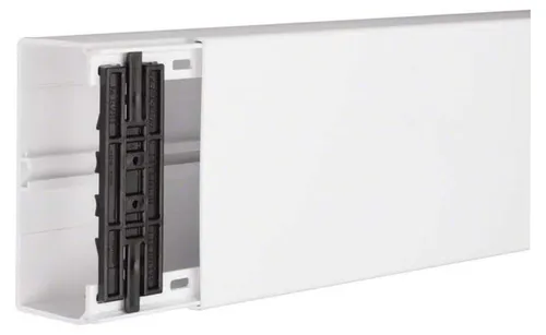 Hager Leitungsführungskanal PVC 60x130mm - Leitungsführungskanal aus PVC für einfache und sichere Elektroinstallation, ideal für Geräte- und Trennwandeinbau, reinweiß und nach DIN EN 50085-1.