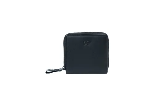 Braun Büffel Capri RFID RV-Geldbörse S 6CS Schwarz - Elegante Reißverschlussbörse aus feinnarbigem Rindleder mit RFID-Schutz, 6 Kartenfächern und praktischem Rückfach für Tickets. Ideal für stilbewusste Nutzer.