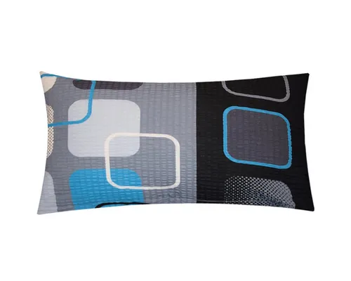 Heubergshop Kissenbezug, (1 Stück), 40x80cm 100%Baumwolle Karos Kariert (1x 396/3-Dunkel-40x80-Seersucker)