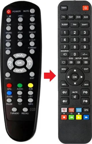 Fernbedienung geeignet für EASY ONE S-HD1