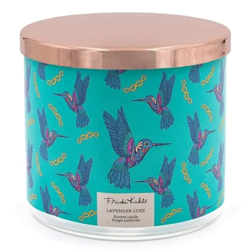 Duftkerze Frida Kahlo Lavender Luxe - 400g in türkis von Frida Kahlo