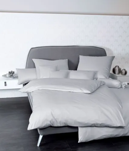 Janine Mako-Satin Kissenhülle Kiss. 40x60 1 teilig Colors 31001-28-640 platin