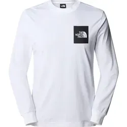 THE NORTH FACE NF0A8A6PFN4 M L/S FINE Tee - Herren T-Shirt in TNF White, Größe S - Outdoor Longsleeves für Herren, atmungsaktiv und ideal für Abenteuer in der Natur.