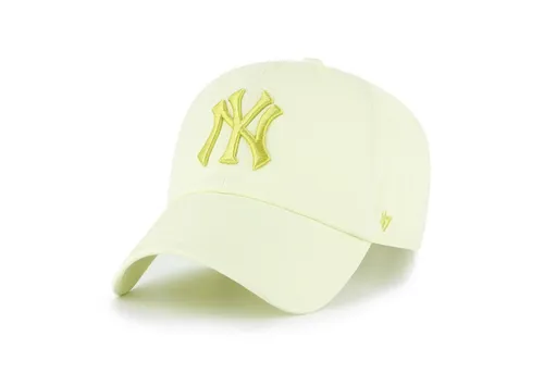 Brand Strapback Cap - CLEAN UP New York Yankees hellgelb 47 - Unisex Baseballcap in auffälligem Gelb, ideal für Freizeit und Sport. Aus 100% Baumwolle gefertigt, sorgt sie für angenehmen Tragekomfort in der Sommerzeit.