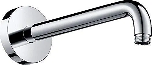 hansgrohe Brausearm 241 mm, 27409000 - Chrom - Zubehör für Duschsysteme, eleganter Chrom-Brausearm für ein modernes Badezimmer-Design, langlebig und hochwertig.
