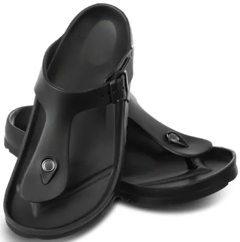 Aqua Speed MONACO Zehentrenner für Damen und Herren - Schwarze Badesandalen in Größe 41, ideal für den Strand oder das Schwimmbad, bieten hohen Tragekomfort und rutschfeste Sohle.