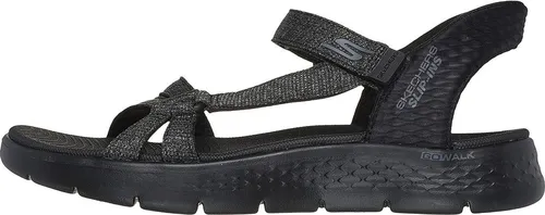 Skechers Damen Go Walk Flex Sandale - Schwarz, 35 EU - Wanderschuhe mit freihändigen Slip-Ins und exklusivem Fersenkissen für sicheren Halt. Leichte ULTRA GO Zwischensohle und luftgekühlte Memory-Schaum Einlegesohle für optimalen Komfort.