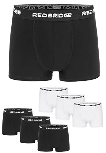 Redbridge Herren Boxershorts Set – 6er Pack - Herren-Boxershorts, 6er Set aus Baumwolle mit elastischem Bund für optimalen Halt – perfekt für Alltag und Sport, stylisch und bequem