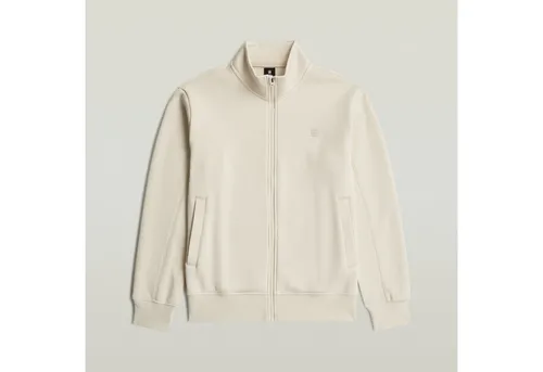 G-STAR Herren Sweatjacke XL in Weiß (weißbait) - Herren-Sweatjacke mit Logostickerei, casual und bequem für Sport und Freizeit, aus pflegeleichter Sweatware für hohen Tragekomfort.