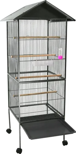 Vogelkäfig XXL für Wellensittiche - Große Vogelvoliere aus Metall für optimale Lebensbedingungen, ideal für Wellensittiche und andere Vögel.
