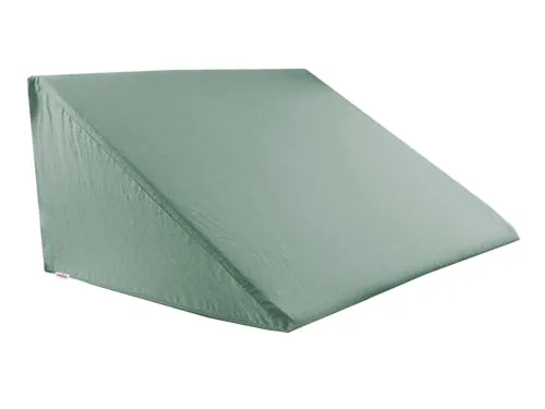 beties BasicSoft Keilkissenbezug ca. 62x49x30 cm 100% Baumwolle Jersey Keilkissenhülle Lesekissen Keilkissen-Bezug - Natural-grün