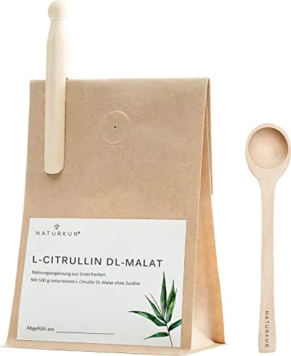 Naturkur® L-Citrullin DL-Malat 2:1-500 g im lebensmittelechtem Beutel mit Frischhalteventil