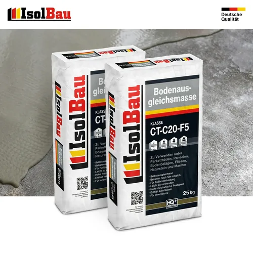 Bodenausgleichsmasse 2-20mm Ausgleichsmasse 2 x 25kg Selbstnivellierende C20