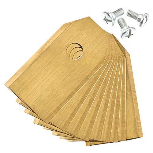 Zelsius Mähroboter Ersatzmesser aus Titan (9 Stück) | 3 Gramm | 0,75 mm dick | Mähroboter Klingen, Ersatzmesser Mähroboter, Titan Messer Mährobotor, passend zu Husqvarna Automower und Gardena