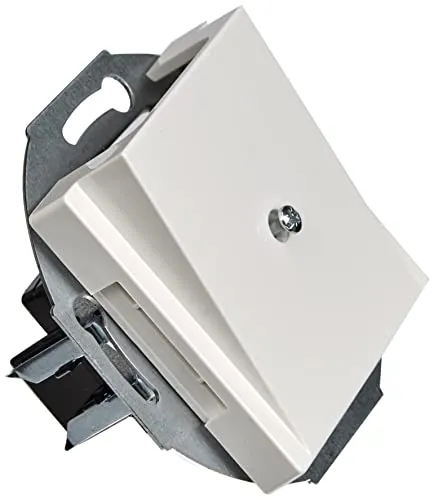 Schneider Electric Merten Zentralplatte Leitungsauslass, System M, polarweiss glänzend, Artikelnummer 296319