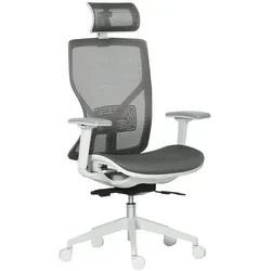 Vinsetto Bürostuhl, Grau, Kunststoff, 65x128x67 cm, Arbeitszimmer, Bürostühle, Drehstühle