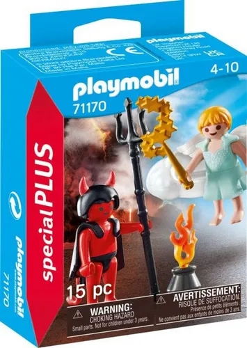 Playmobil® Special Plus Engelchen & Teufelchen Konstruktions-Spielset, (Engelchen & Teufelchen), Made in Europe