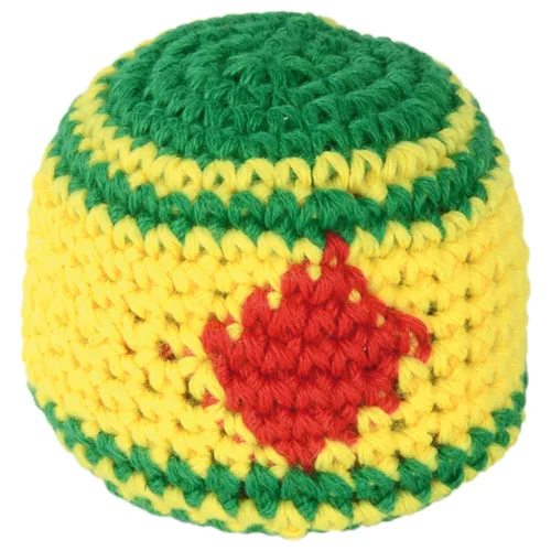 EDUPLAY 170397 Kick-Strickball Ø 5,5 cm, gelb/grün/rot, 6-teilig (1 Set)