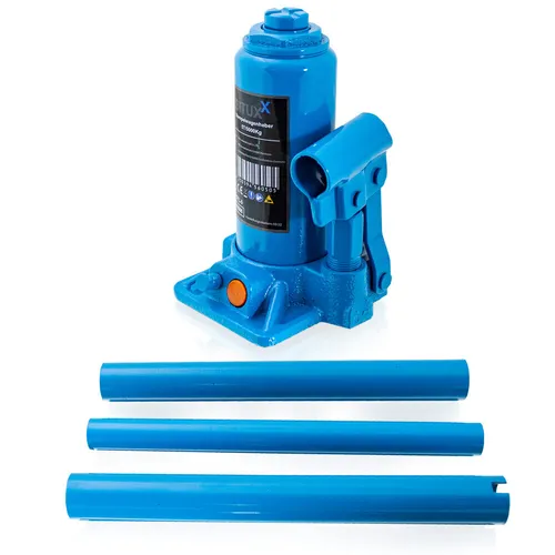 Bituxx Hydraulischer Stempelwagenheber 5000kg MS-18865 - Wagenheber mit 5 Tonnen Tragkraft, ideal für sicheres und einfaches Heben von Fahrzeugen. Robuste Hydraulik sorgt für Stabilität und eine maximale Hubhöhe von 32 cm.