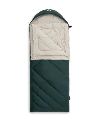 qeedo Fellow Deckenschlafsack Baumwolle für Erwachsene - Vielseitiger Schlafsack (220 x 90 cm) für Camping und Vanlife, modular nutzbar als Decke oder Doppelschlafsack, waschbar und ideal für jede Jahreszeit mit einem Temperaturlimit von -12 Grad.