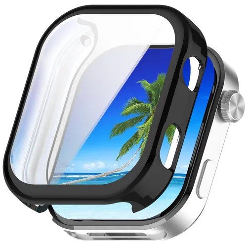 Für Xiaomi Redmi Watch 6 Electroplated Full Cover TPU Schutz Hülle Schwarz
