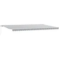 vidaXL Manuelle Markise Anthrazit & Weiß 500x300 cm - Genieße Schatten und Schutz auf deiner Terrasse mit dieser stilvollen Markise! Einfach ein- und ausfahrbar, passt sie ideal in jeden Außenbereich und bietet UV-Schutz für unbeschwerte Stunden im Freien.