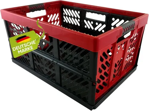 homesti Wickelauflage Robuste Profi - Klappbox 45 L bis 50 kg - Faltbox, Kiste, Korb zur