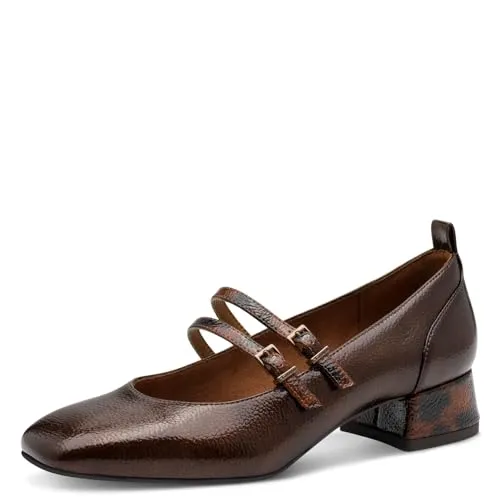 Tamaris Damen Pumps Vegan braun 37 in braun von Tamaris