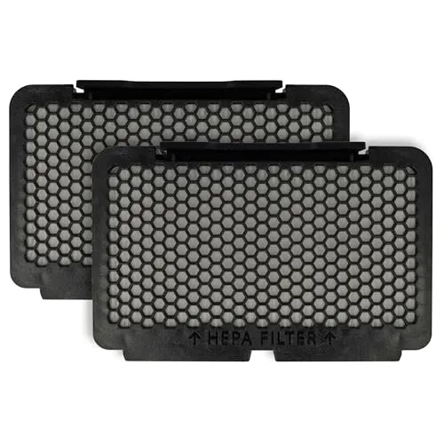 vhbw 2X Staubsaugerfilter kompatibel mit Rowenta Silence Force Multicyclonic RO8364EA/410, RO8366EA/410 Staubsauger - HEPA-Filter Schwarz Weiß