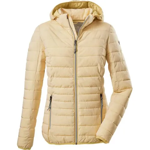 G.I.G.A. DX Damen Jacke Uyaka Stripe - Wanderjacke mit 8.000 mm Wassersäule, leicht und warm, ideal für wechselhaftes Wetter. Abzippbare Kapuze für zwei Looks und PFC-frei für nachhaltigen Komfort.