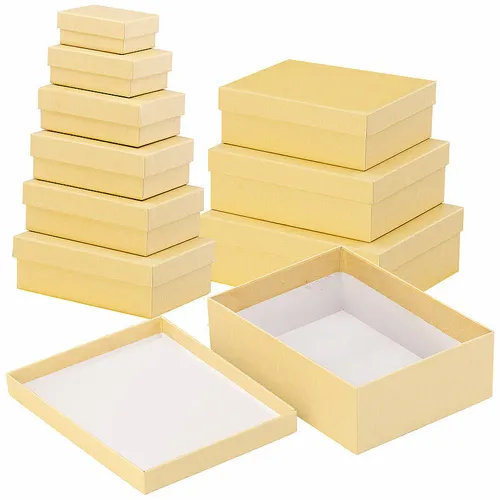 Your Design 10er-Set neutrale Geschenk- und Aufbewahrungs-Boxen, 10 Größen