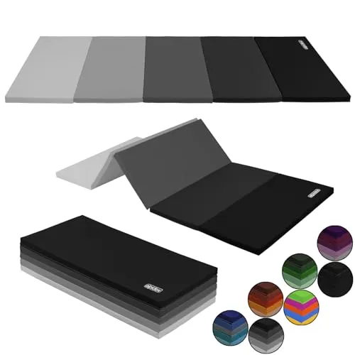ALPIDEX Klappbare Turnmatte 185 x 78 x 3,2 cm – Sportmatte für Kinder & Erwachsene - Praktische 4-fach klappbare Turnmatte von ALPIDEX, ideal für Zuhause oder unterwegs. Hochwertiger EPE Leichtschaumkern sorgt für optimale Stoßdämpfung und Komfort bei sportlichen Aktivitäten.
