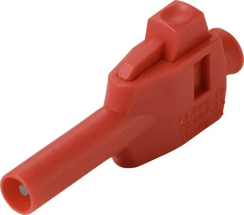 VOLTCRAFT MP-4 Laborstecker, gerade Stecker mit Klemmanschluss - Laborstecker für Litzen von 0,5 mm² - 2,5 mm², ideal für sichere und zuverlässige Verbindungen in Laboranwendungen.