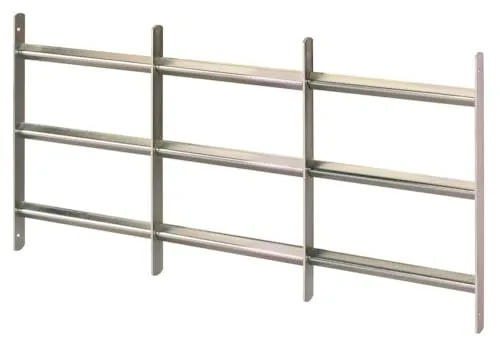 Alberts 553692 Fenstergitter Venlo | ausziehbar | galvanisch blau verzinkt | 450 x 500-650 mm
