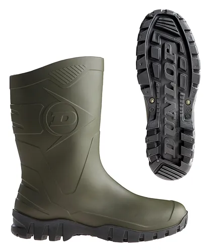 Dunlop Stiefel Dee Größe 40 grün - Gummistiefel, robust und wasserdicht, ideal für Gartenarbeit und nasse Bedingungen.