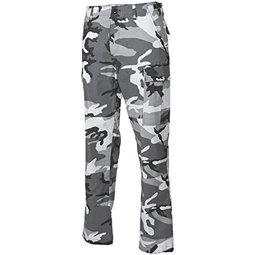 MFH BDU Kampfhose Ripstop Urban Größe M - Wanderhose aus 100% Ripstop-Baumwolle, verstärkter Sitz und Knie, ideal für Outdoor-Aktivitäten mit 6 praktischen Taschen und verstellbarer Taille.