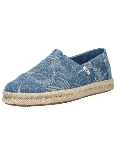 TOMS Herren Alpargata Rope 2.0 Fahrer-Slipper, Blau, 45 EU - Herrenschuhe mit herausnehmbaren CloudBound-Schaumstoff-Einlegesohlen für ganztägigen Komfort und stilvollem Design mit Seil umwickelter Zwischensohle.