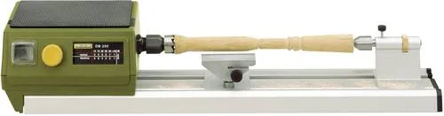 Proxxon Micromot DB 250 Holz Drehmaschine 100W - Sonstiges Elektrowerkzeug, ideal für präzises Drechseln im Modellbau und Spielzeugbau, perfekt für kleine Dimensionen wie Puppenhaus-Zubehör und Modelleisenbahn-Elemente.