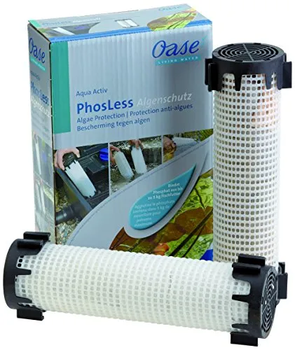 Oase AquaActiv PhosLess Algenschutz - Phosphatbinder für Teiche bis 40 m³ - Algizid für Teiche, entfernt effektiv Phosphat und Schwermetalle, ideal für sauberes Wasser und gesunde Teichbewohner.