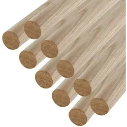 SO-TECH® Kleiderstange aus Eiche, 10er Set, 100 cm von SO-TECH