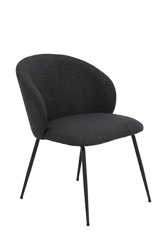 Hela Esszimmerstuhl Sessel Graz – XL Sitzbreite, Anthrazit - Freischwinger Sessel Graz mit extra breitem Sitz und robustem Metallgestell, belastbar bis 120 kg. Ideal für gemütliche Esszimmerstunden!