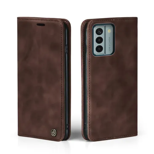 Handy Hülle für Nokia G22 Klapp Magnet Smartphone Cover Case Braun