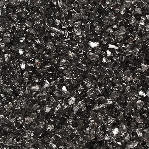 Glassteine Spiegelglasgranulat, Spiegelglas 1-4 mm. 5 kg. Farbe: Grau ANTHRAZIT -84