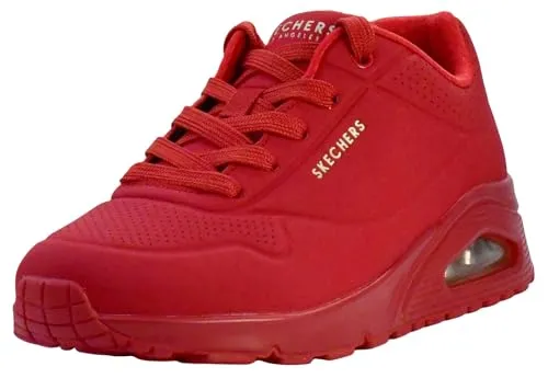 Skechers Damen Sneakers 40 EU - Damen-Sneaker aus hochwertigem synthetischem Leder, ideal für Komfort und Stil im Alltag.